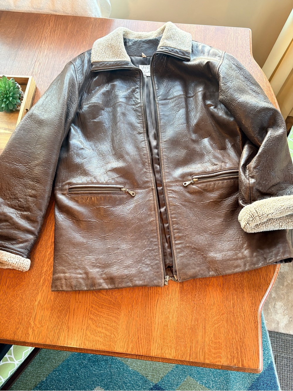 Vintage 100% leather jacket